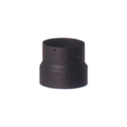 ALA 8018915018999 Aeternum Riduzione per Tubi Fumari Acciaio 2 mm Diametro 150 mm - 130 mm Colore Nero Opaco