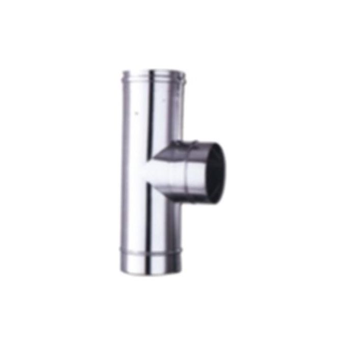 ALA 2000 Ala Gomito T Inox 25 per Riscaldamento e Accessori Stufe e Camini