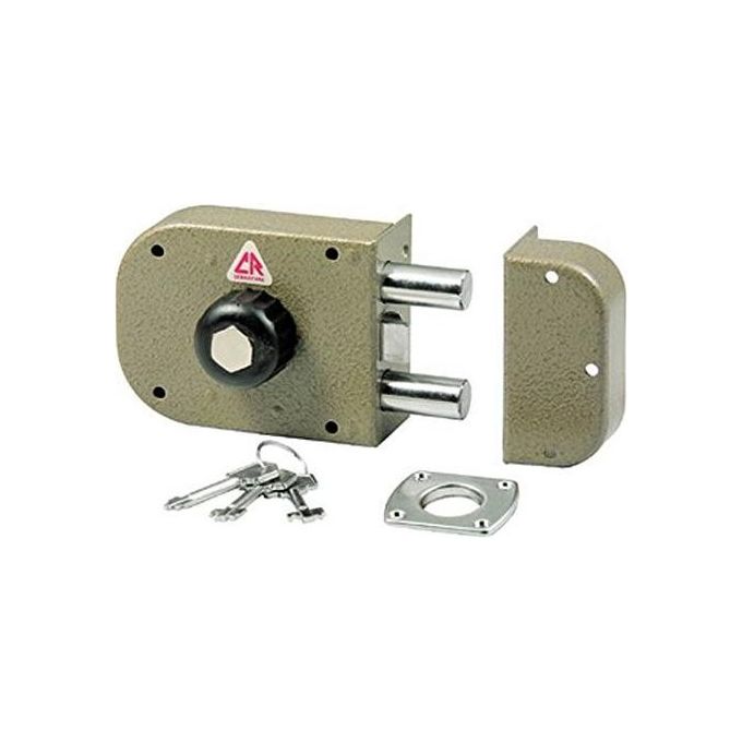 Cr Serrature 1650 Serratura da Applicare con Scrocco Entrata Sinistra 60mm