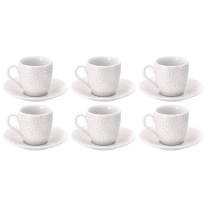 Ad Tazza da Caffe' in Porcellana Rami 6 Pezzi