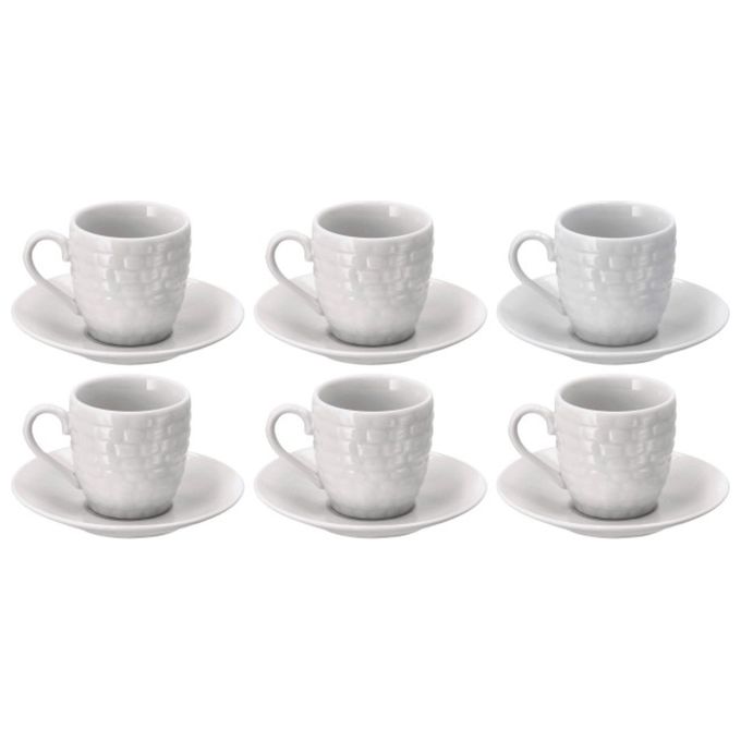Ad Trend Tazza da Caffe' Porcellana Quadri 6 Pezzi