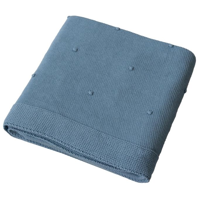 Italbaby Coperta Lettino 020 2200 02 Morbido Motivo Pois Avio