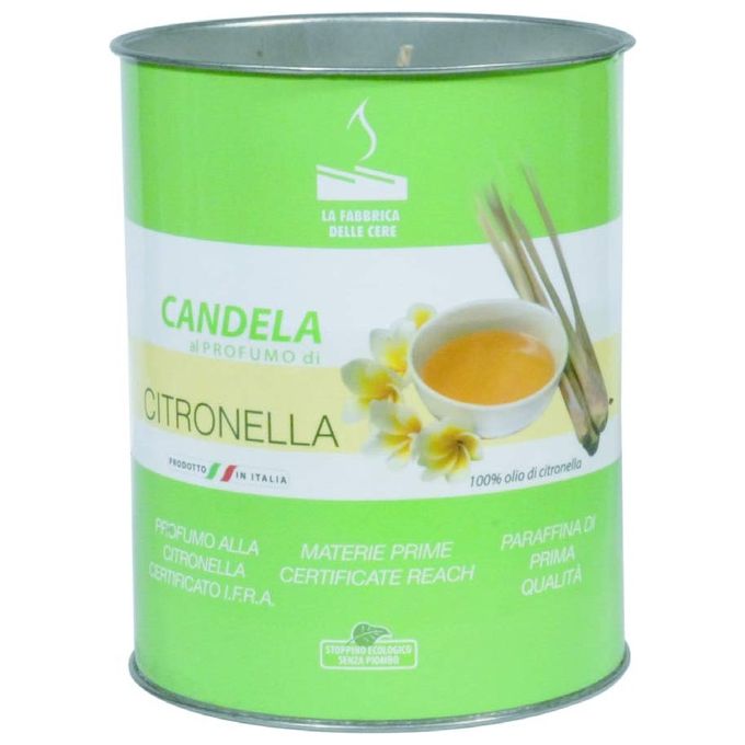Cereria Nappi Candela Citronella Latta Eco 80x100mm