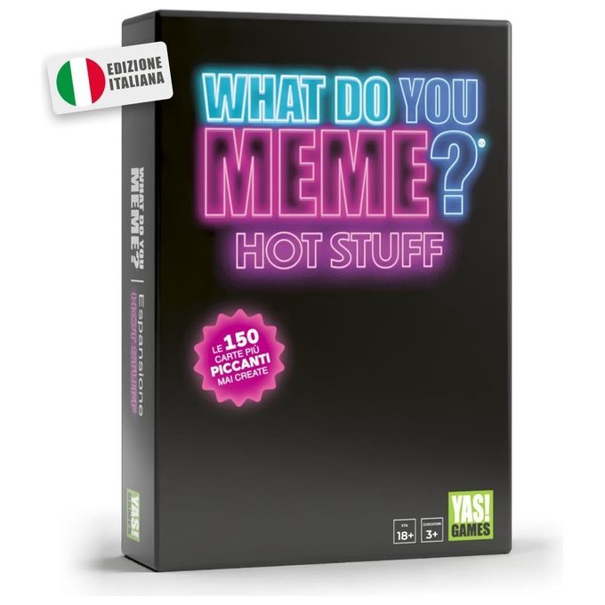 Yas! Games EXPK310IT What Do You Meme Hot Stuff Espansione Gioco da Tavolo per Adulti 150 Carte Didascalia Italiano 18+