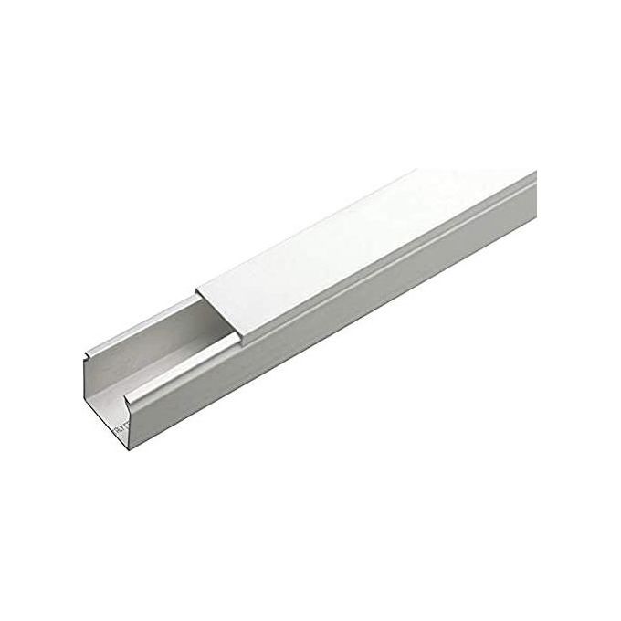 Vigor-Blinky Canaline Bianche con Coperchio Frontale 2 Vani 2mt 30x10mm