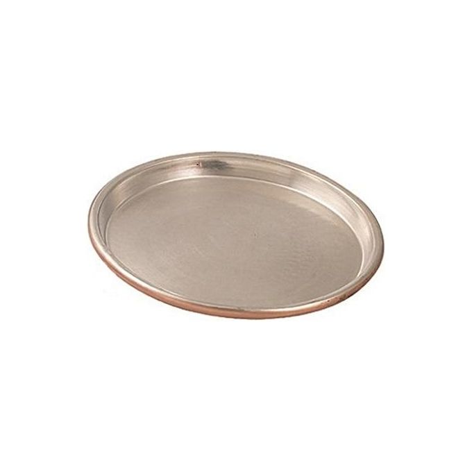 Teglie Rame Stagnato Pesanti Tonde Bordo cm. 3 Diametro cm. 40