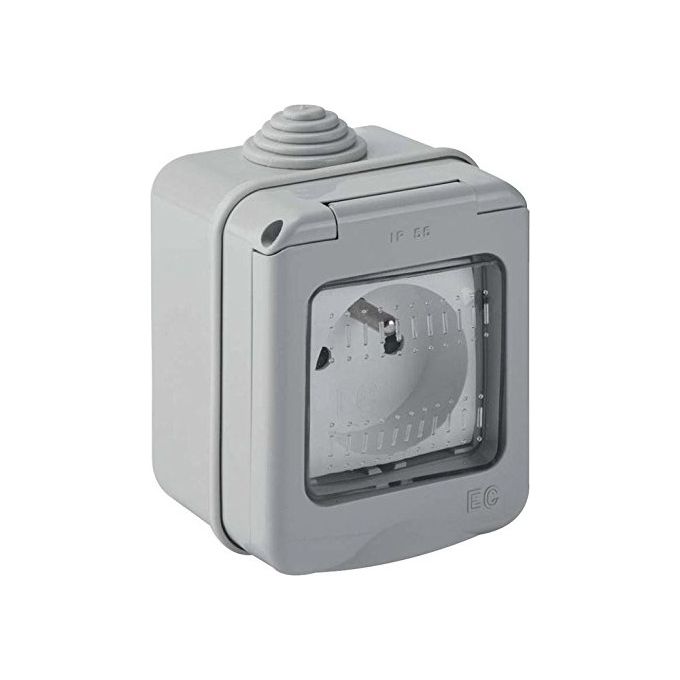 Elettrocanali Scatola Pvc per Tubi Rigidi per Frutti Mylife Ip55 2 Posti