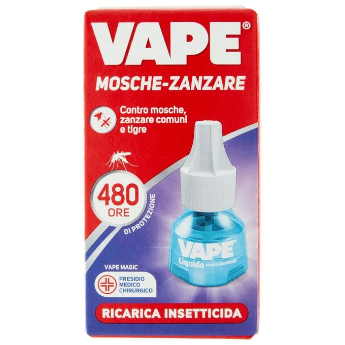 Vape Ricarica Elettroemanatore 60 Notti Mosche Zanzare