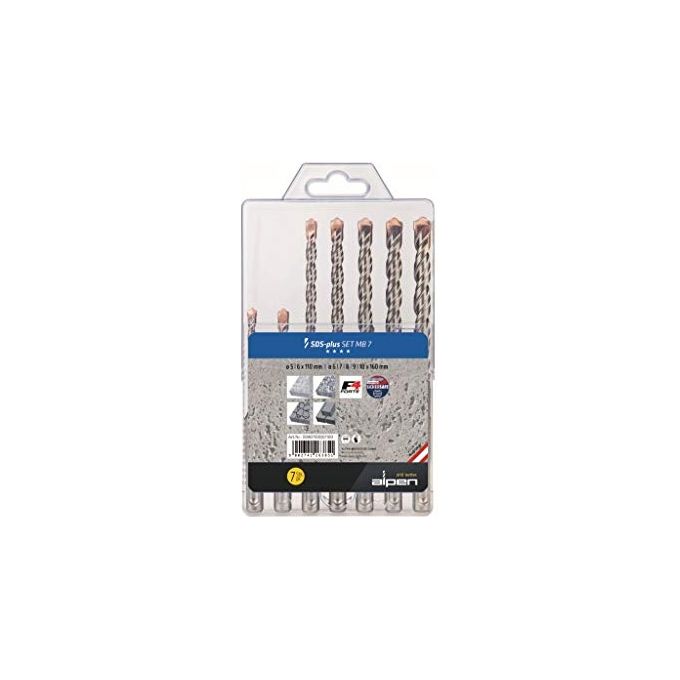 Alpen Punte per Trapano SDS-Plus F4 MB7 5-6x110-6- 7-8-9-10x160