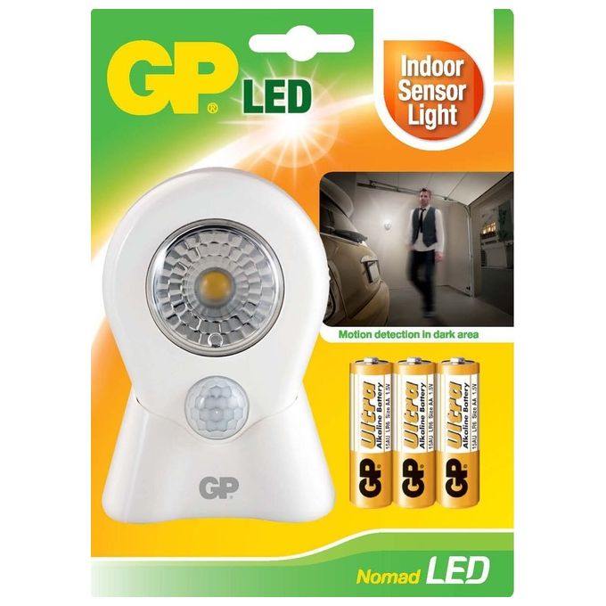 GP Lighting Nomad Lampada Led con Sensore di Movimento
