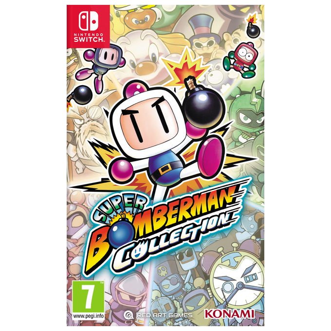 Red Art Games 8375187 Super Bomberman Collection Gioco per Nintendo Switch Supporto Fisico Multigiocatore Offline Fino a 4 Giocatori colore Nero