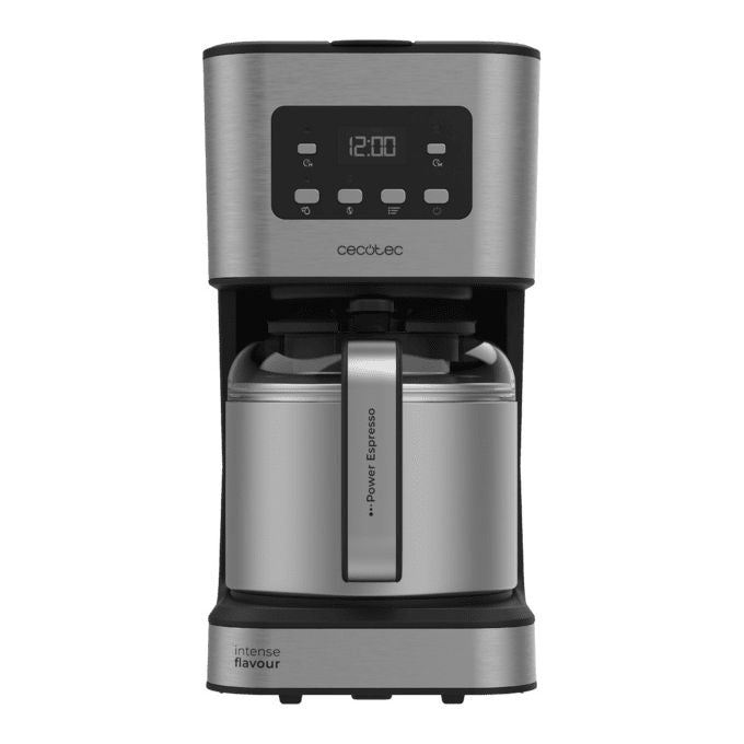 Cecotec 00274 Coffee 66 Drop and Thermo Time Macchina da caffe' Automatica Capacita' 1,2 L 10 tazze Potenza 950 W colore Nero Argento