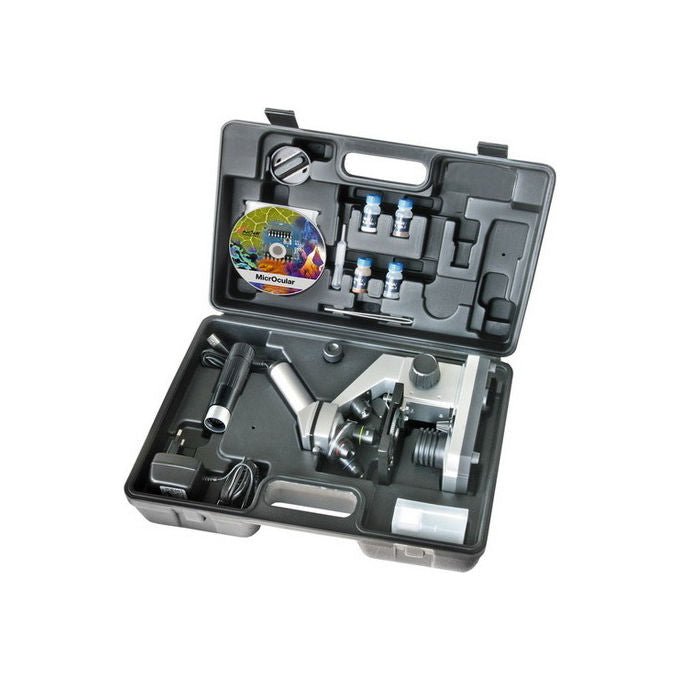 Bresser 8855000 Microscopio Biologico 40x 1024x con Custodia Rigida colore Nero