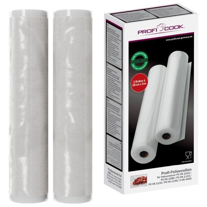 Proficook Rotolo per Macchina Sottovuoto 28x60cm 2 Pezzi
