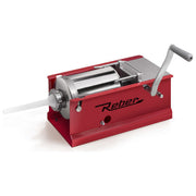 Reber 8956 N Dispositivo per il Riempimento di Salsicce 3 L 2 Velocita' Acciaio inox Rosso colore Rosso, Acciaio inox