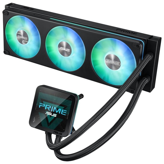 Asus 90RC01Q1-B0EAY0 PRIME LC II Water Cooler CPU 360mm con Display LCD 3.95'' e Illuminazione ARGB colore Nero