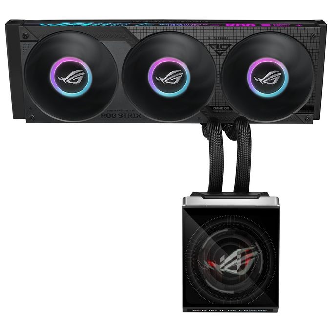 Asus 90RC01S1-B0EAY0 ROG Strix SLC IV 360 Dissipatore a Liquido AIO 12 cm ARGB LCD con Display 5.08'' colore Nero