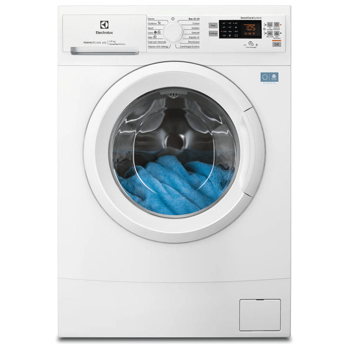 Electrolux EW6S517A Serie 600 Lavatrice Slim 7 Kg 1000 rpm Classe A SensiCare Vapore (84x59x45 cm) colore Bianco
