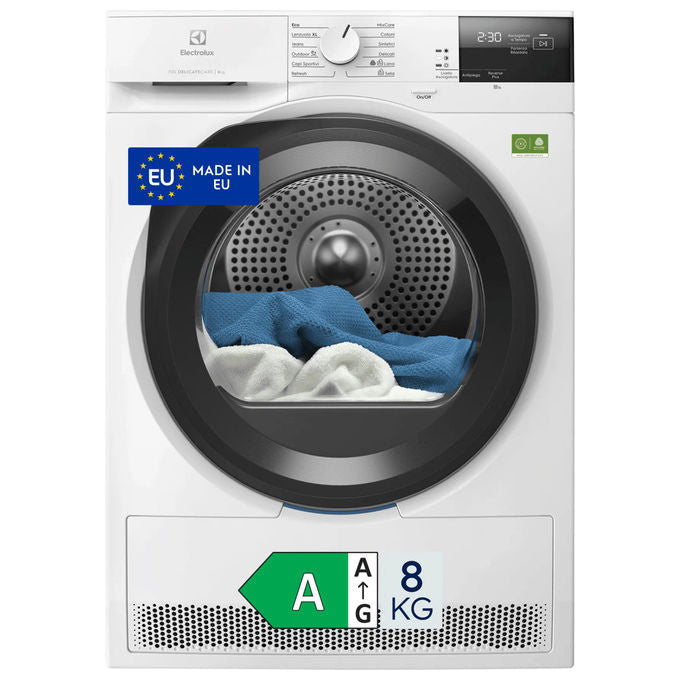 Electrolux 916900925 Serie 700 Asciugatrice Caricamento frontale 8 Kg Classe A Pompa di calore Tecnologia Inverter (59.6x63.6x85 cm) colore Bianco