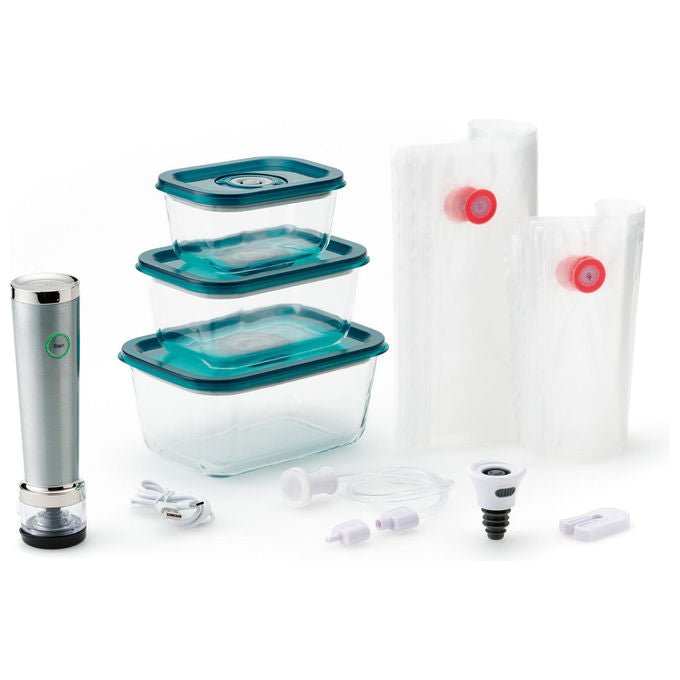 Solis 92206 Vac Stick Starter Set Macchina per Sottovuoto 0,66 mbar 13 W Acciaio Inox