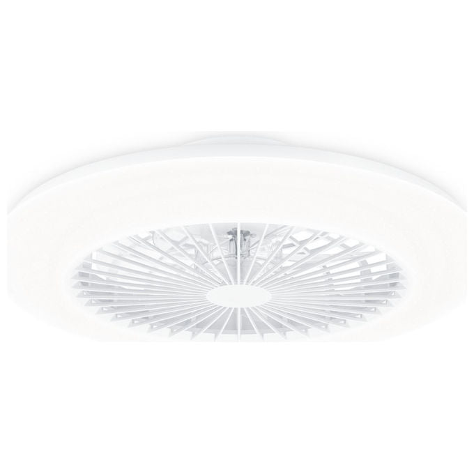 Philips 929003338101 Amigo Plafoniera con Ventilatore da Soffitto LED 25W 60W 6500 lm Telecomando 6 Velocita' colore Bianco