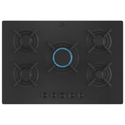 Electrolux 949 631 052 KGG753723L Piano cottura Gas 75 cm 5 Fuochi Fiamma Verticale colore Nero