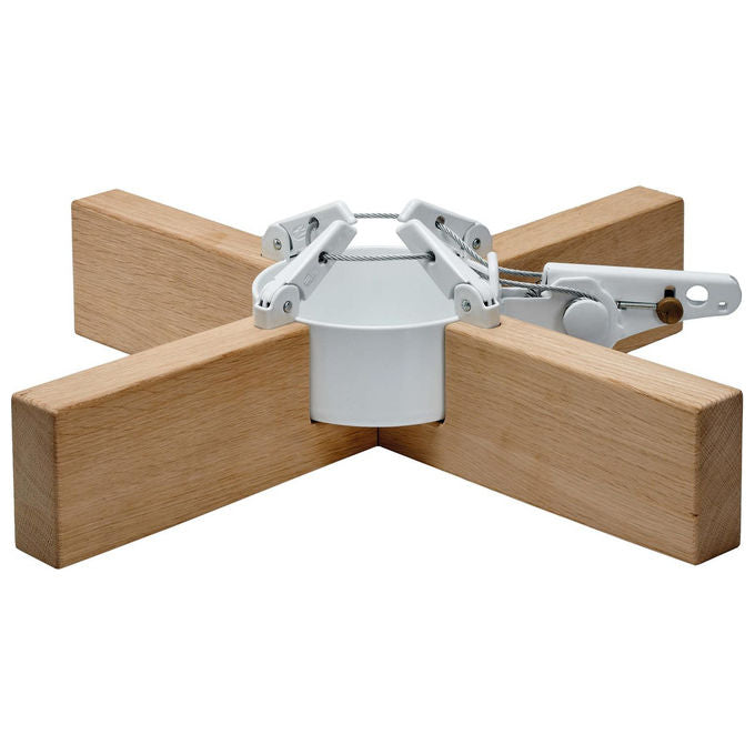 Krinner 95021 Supporto per Albero di Natale con Fissaggio a Picchetto Diametro Base 50 cm Peso 3,5 Kg colore Legno