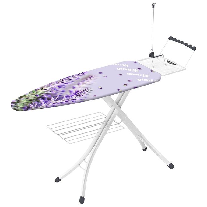 Gimi Asse da stiro Golden in acciaio con piano 120x44 cm chiusura antiribaltamento