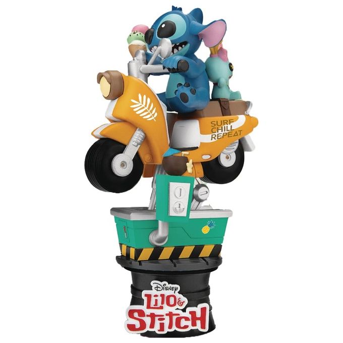 Beast Kingdom Diorama Lilo and Stitch Coin Ride D-Stage 15.5cm Figurina in PVC