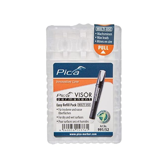 Pica VISOR Permanent Mine di Ricambio Set Bianco