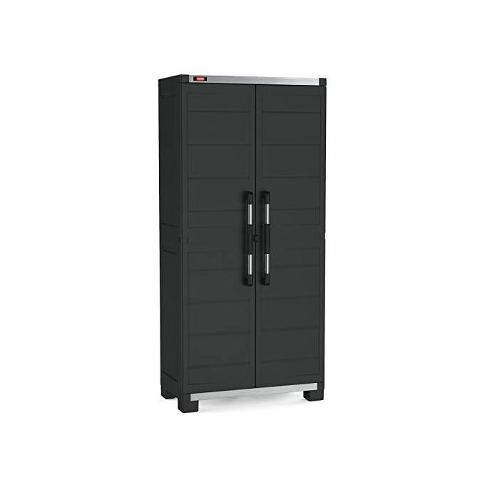Keter Armadio Garage Alto Portata 135 Kg Dimensioni 89x54x188 Cm per Stoccaggio Oggetti Ingombranti e Pesanti