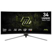 MSI 9S63DD14H030 MAG 345CQRF E20 Monitor curvo 34'' UWQHD VA DP HDMI colore Nero
