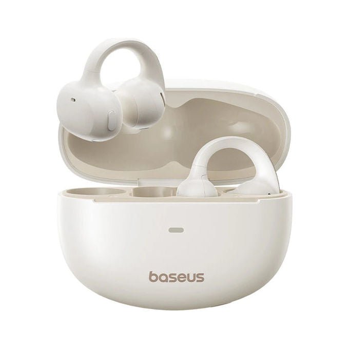 Baseus A00083501226-00 Bowie MC1 Auricolari Open-Ear Wireless Bluetooth 5.4 con Controllo Touch e Ricarica Rapida 40 Ore di Autonomia con Custodia colore Bianco