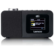 Lenco A005696 CR-625BK Radio Portatile con Sintonizzatore DAB+ FM Display LCD Alimentazione AC 3 W colore Nero
