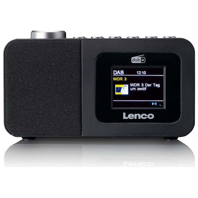 Lenco A005696 CR-625BK Radio Portatile con Sintonizzatore DAB+ FM Display LCD Alimentazione AC 3 W colore Nero