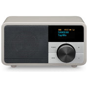 Sangean DDR-7 Serie Mini Radio da Tavolo DAB+ FM Bluetooth Potenza 2 W Batteria 2600 mAh Autonomia 18 ore Materiale Legno colore Argento