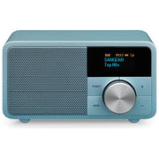 Sangean DDR-7 Radio da tavolo DAB+ FM Bluetooth con display OLED e batteria ricaricabile 2600 mAh fino a 18 ore di autonomia colore Turchese