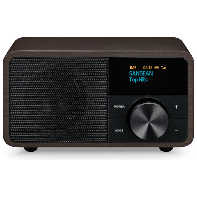 Sangean A500421 DDR-7 Radio da tavolo DAB+ FM Bluetooth OLED 8 W batteria 2600 mAh colore Legno
