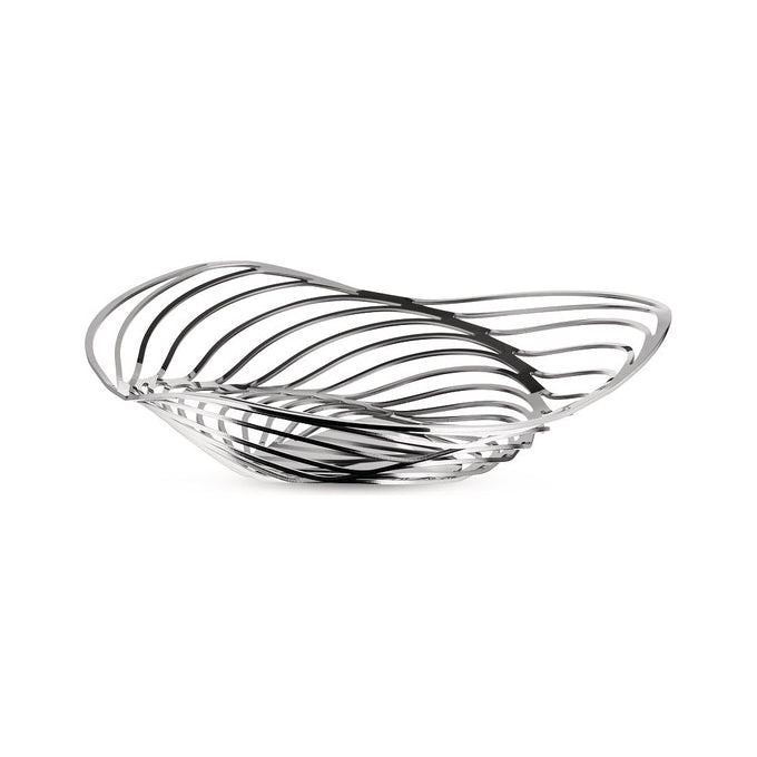Alessi ACO02 Trinity Cestino porta frutta in Acciaio inox Diametro 26 cm colore Argento