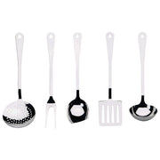 Alessi AJM19S5 L Set di 5 Mestoli in Acciaio Inossidabile 18-10 colore Acciaio