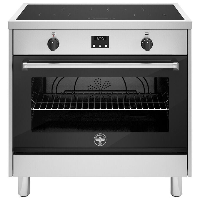 La Germania AMN964IEXE Cucina a Induzione 90 cm 4 Zone Forno Elettrico Multifunzione 11 Funzioni 117 L Classe A (90x60 cm) colore Inox
