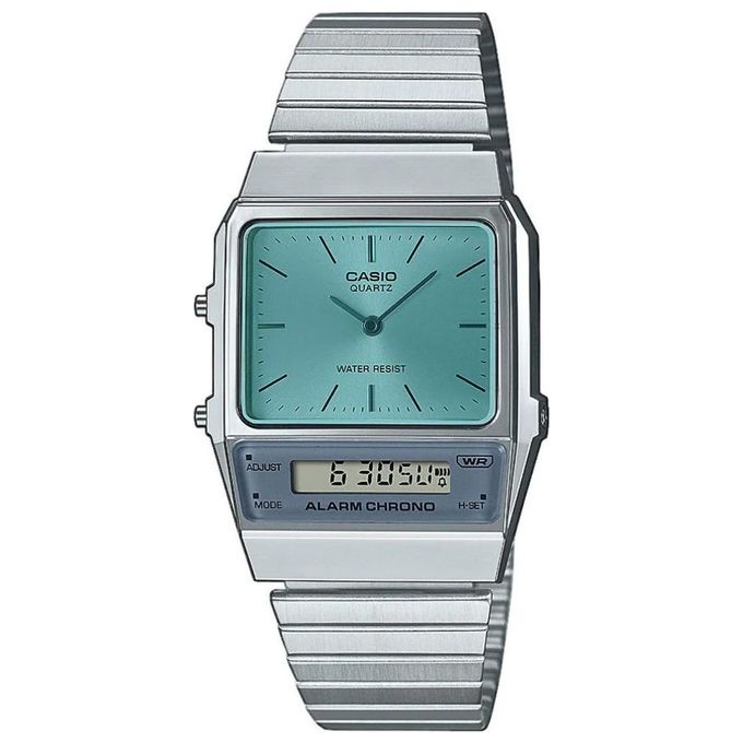 Casio Orologio Analogico-Digitale al Quarzo Giapponese Uomo con Cinturino in Acciaio Inossidabile