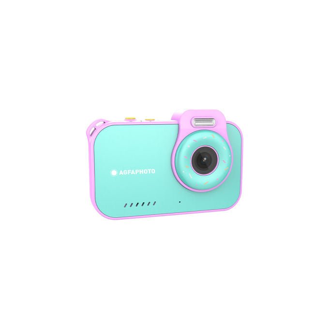 AgfaPhoto ARKCW2BL Fotocamera Compatta 12 MP CMOS Impermeabile fino a 3 m Video 2.7K LCD 2.8'' colore Blu Rosa