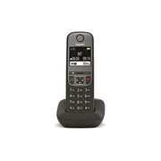 Gigaset AS690 Cordless DECT Display 2'' Vivavoce Rubrica GrigioNero