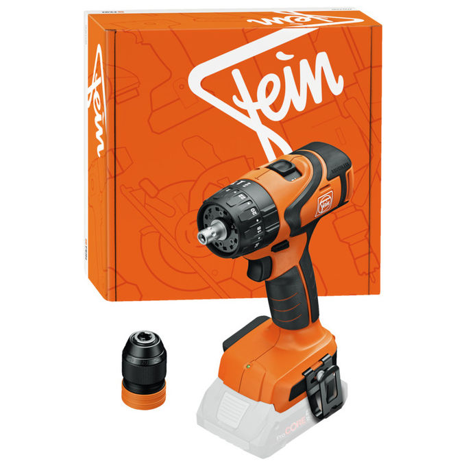 Fein ASB18QASN00 Trapano avvitatore a batteria 18 V motore brushless coppia max 60 Nm 1,5 13 mm 1,19 Kg colore Nero