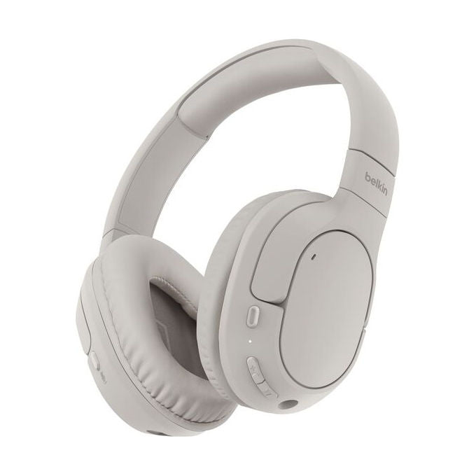 Belkin AUD009HQSA Cuffie Wireless A Padiglione Musica e Chiamate Bluetooth 5.4 USB Type-C 3.5 mm Ripiegabili Sabbia