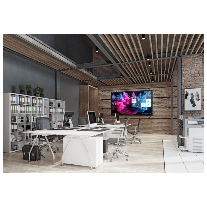 Avocor AVH-8620 Lavagna Interattiva 86'' 4K UHD 3840 x 2160 Pixel Touch Capacitivo 40 Punti Colore Acciaio Spazzolato