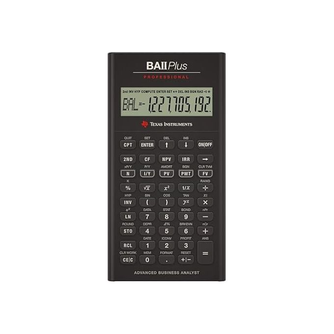 Texas Instruments BA II Plus Professional IIBAPRO-FC-3E12-A Calcolatrice Finanziaria