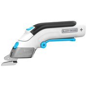 Black and Decker BCSC115-XJ Forbici Elettriche 3.6V con 2 Lame Autonomia 40 min Ricarica USB-C colore Nero