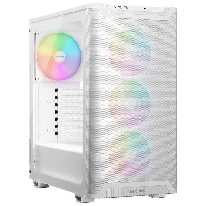 Be quiet! BGW79 Pure Base 501 LX White Case PC Midi Tower con Ventole ARGB Preinstallate e Finestra Laterale Vetro Temperato colore Bianco